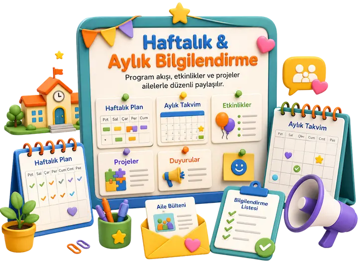 Haftalık ve aylık bilgilendirme